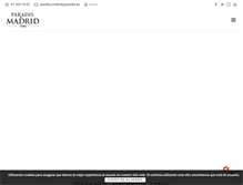Tablet Screenshot of paradismadrid.es